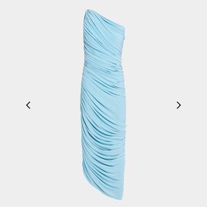 Norma Kamali Light Blue One-Shoulder Dress worn once